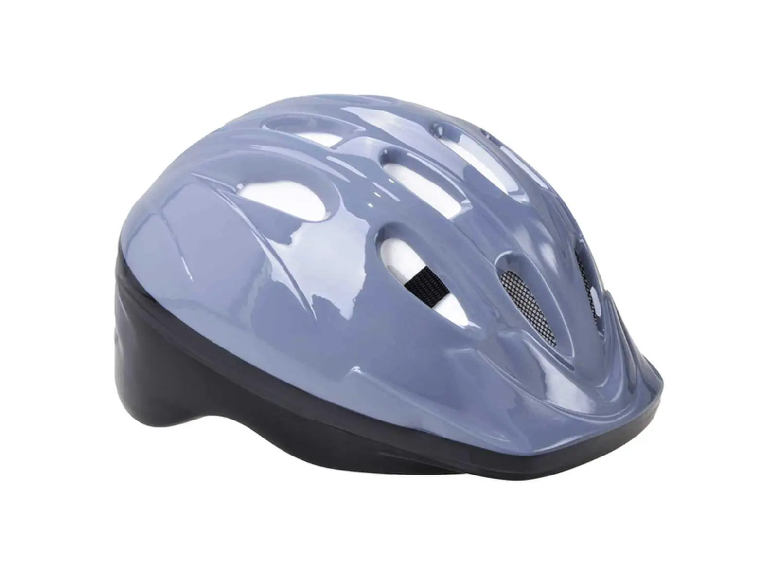 Fahrradhelm Kinder, grau glänzend, U 52-56cm