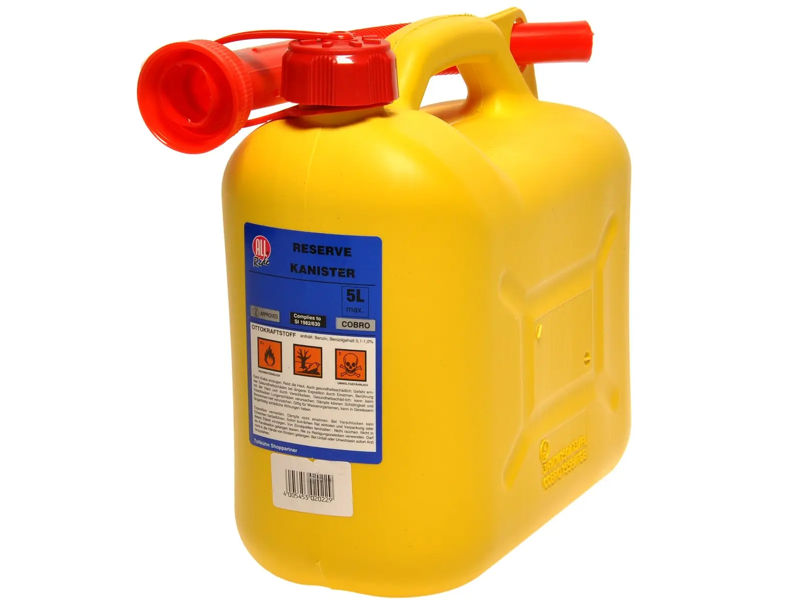 Kanister 5 Ltr. gelb   VE12