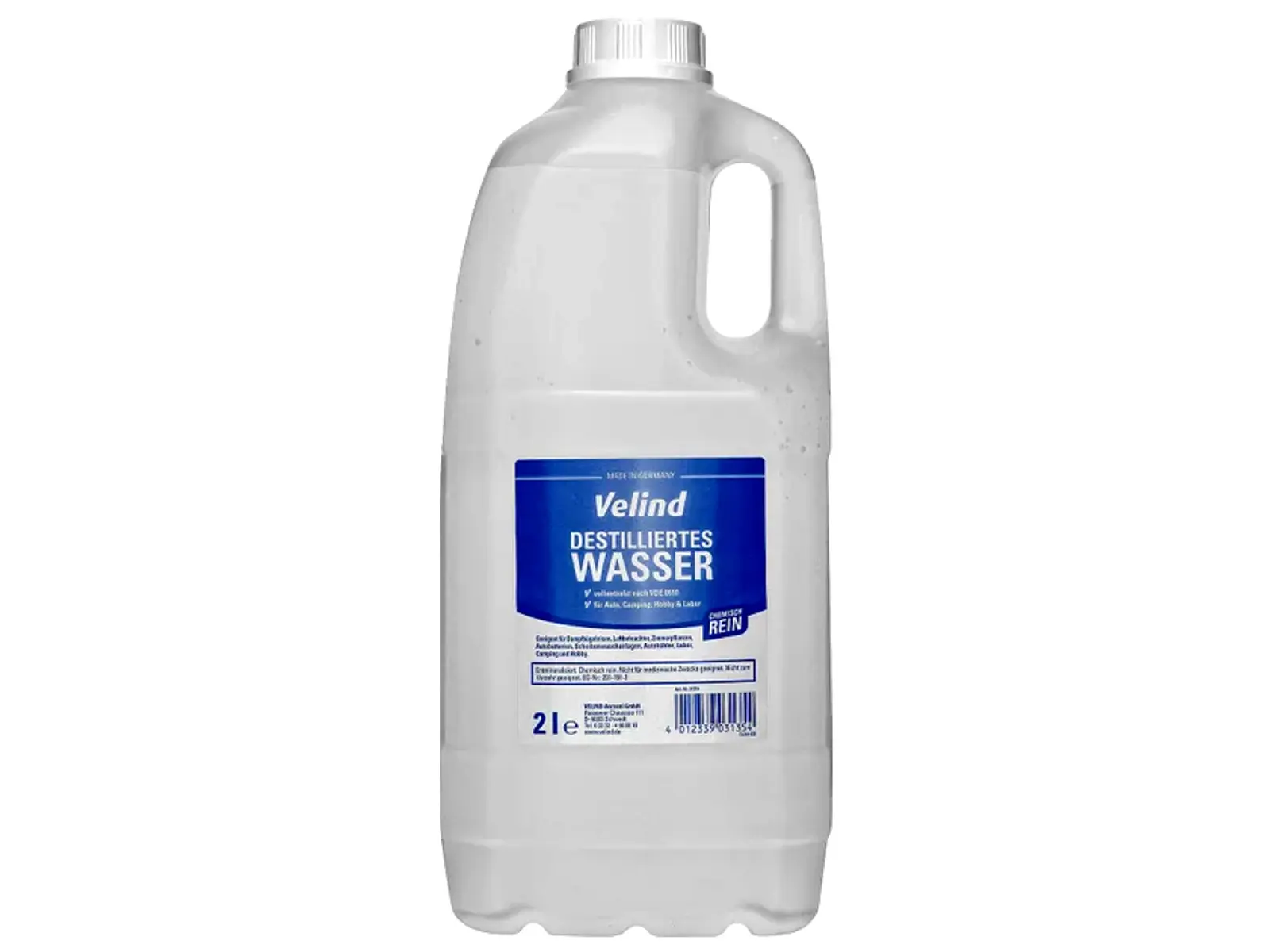 VELIND Destilliertes Wasser 2 Liter    VE6