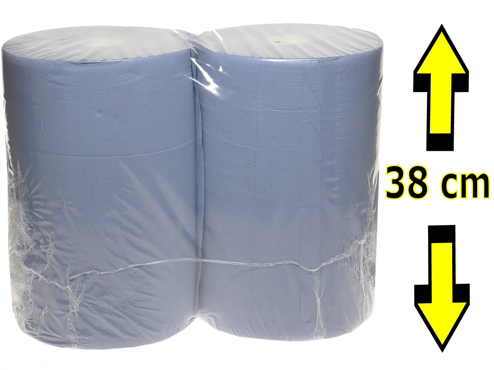 Putzpapier-Rolle 38cm Blau 3lagig  2erSet