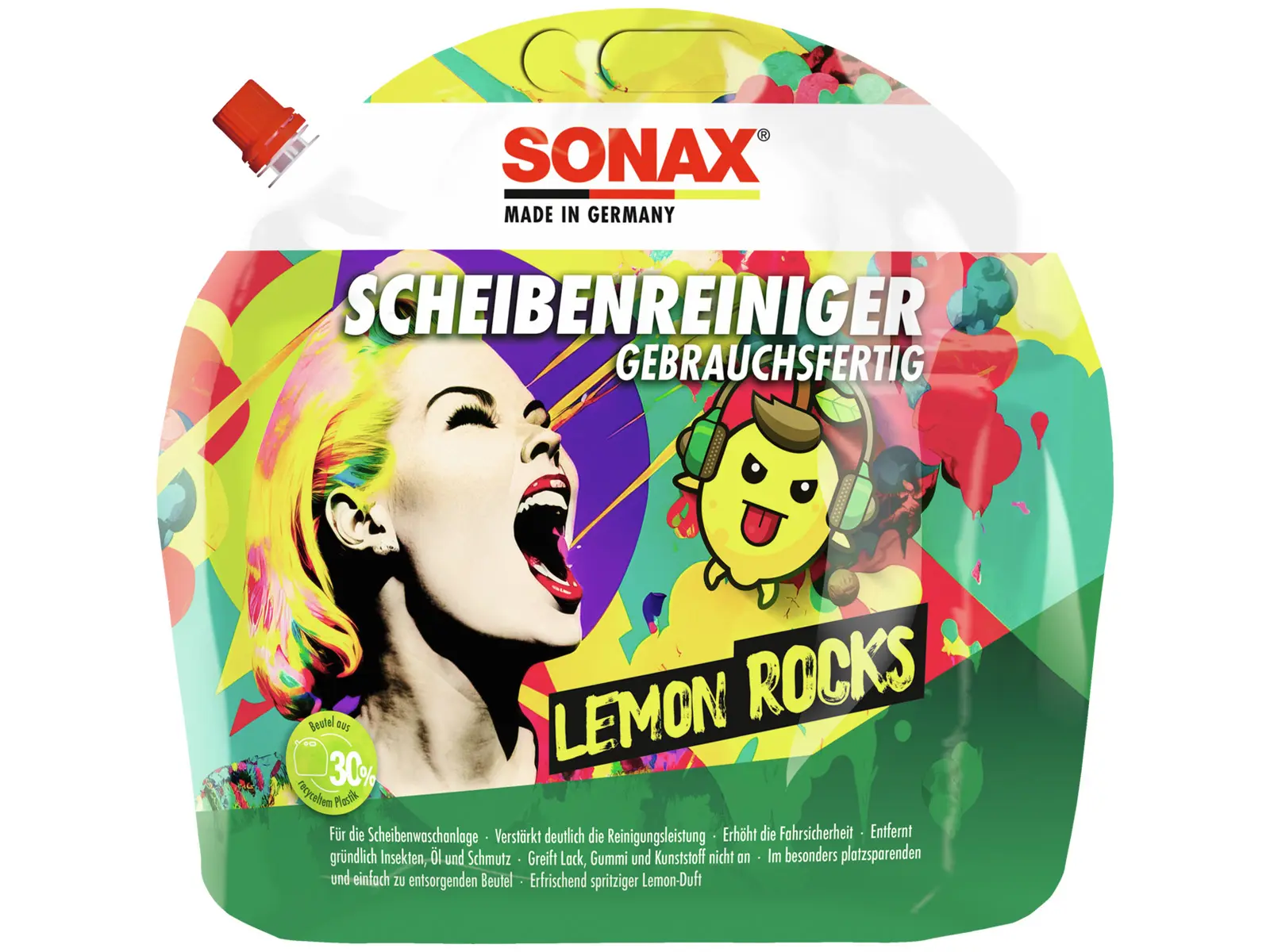 SONAX ScheibenReiniger fertig Lemon Rocks 3 L VE4
